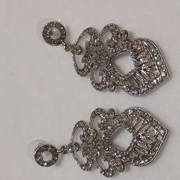 Jewelry - Rhinestone Dangling Earrings